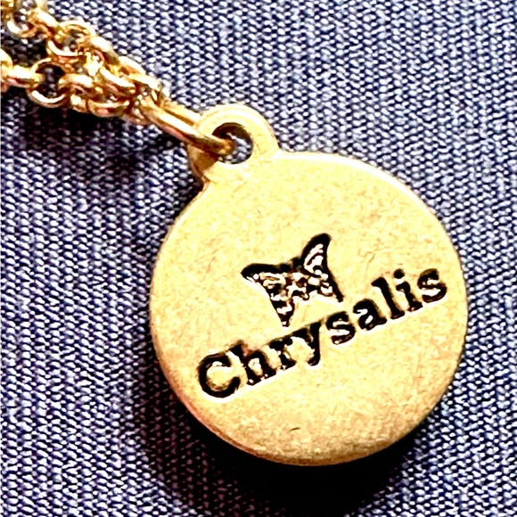 Chrysalis Silver Swarovski Red Crystal Necklace, NWOT, Perfect Condition, Signed - Picture 7 of 8